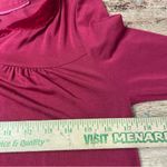 Boden Nadine Babydoll Henley Velvet Trimmed Long Sleeve Top‎ Women’s Size 2 Red Photo 4