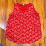 Rose + Olive  Red Floral Tank Top Photo 0