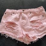 Forever 21 PEACHY PINK DISTRESSED CUT-OFFS Photo 0