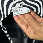 Bershka cross back floral satin slip dress in black white size XS NWT Photo 5