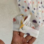 Nautica White Blouse with Colorful Leaf Design Photo 5