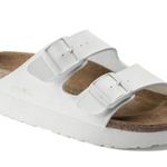 Birkenstock White Platform Photo 0