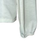 Anthropologie  ELLA MARE Cream Lace Trim Pintuck Blouse Top L/S‎ EUC Size Medium Photo 4