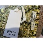 Rose + Olive Rose &‎ Olive Bandana Crop Y2K Style Top Medium NEW Photo 5