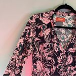 Maaji Rose Joy Swim Cover Up Dress Caftan in Pink & Black Floral Print Sz M EUC Photo 5