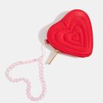 SkinnyDip London Women's Heart Quilted Coin Purse in Red, New with Tag Red Photo 1