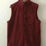 G.H. Bass & Co. Fleece Vest Bugundy Size Medium Red Photo 4