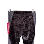 Good American - NWT Crushing It Black Crushed Suede Leopard Leggings Size 3/L Photo 5