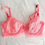 Victoria's Secret NWOT VICTORIA’S SECRET Very Sexy Unlined Demi Bra Coral Lace 32DD Photo 0