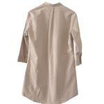 Pomander Place Polly Womens XS Beige 3/4 Sleeve Button Up Shirt Dress Tan Photo 5