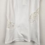 Fracomina White Lace Tank Top Size Small NWT Rhinestones Photo 3
