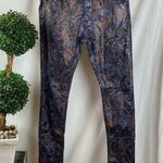 LA Society  Gray Paisley Print Coated Slim Fit Mid Rise Jeans 10 Photo 0