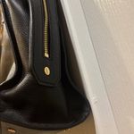 Kurt Geiger LONDON EMMA TOTE BLACK TEXTURED LEATHER HANDBAG GOLD TONED HARDWARE Photo 4