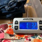 American Eagle  Pants Women Size 8 Reg Blue Denim Jean Super High Rise Baggy Wide Photo 9