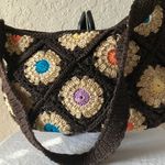 The Sak : Small Brown Floral Patch Crochet Bag/Purse Photo 14