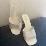 XOXO Women's White Rhinestone Heels size 8M Photo 7