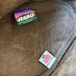 Vintage 90s Brown Suede Genuine Leather Bendable Nickel Western USA Hat Size XL Photo 4
