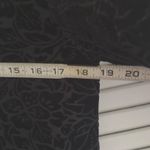 Adrienne Vittadini  Black Velvet Burnout Sheath Whimsigoth Size Med Bell Sleeves Photo 7