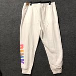 Victoria's Secret ‎ Pink Jogger Pants Womens 2XL White Graphic Relaxed Drawstring Photo 4