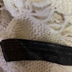 ZARA  White Open Knit Crochet Boat Neck Long Sleeve Pullover Crop Sweater Size M Photo 3