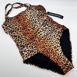 Catherine Malandrino Brand New One Piece Swimsuit  Leopard Print Bathing Suit Photo 1