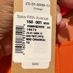 ZAC POSEN Z SPOKE SLEEVELESS FITTED ORANGE COCKTAIL PARTY DRESS 10 Photo 7