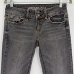 American Eagle  Y2K Bootcut Artist Stretch Womens Jeans Sz 2 Grey Indie Sleaze Photo 1