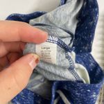 Poof! Women's blue loose hem pull on elastic stretch maxi casual knit skirt L Photo 4