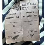 La Chine Knitwear by Galinda Wang Striped Blazer Jacket Gold Buttons Nautical 2X Blue Photo 14