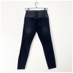 Current/Elliott The Fused High-Waist Stiletto Jeans Faux-Leather Black Size 25 Photo 4