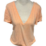 Merona  Light Orange V-Neck Short Sleeve Top Excellent Condition Photo 0