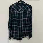 Rails  Hunter Plaid Flannel Button Down Shirt Forest Green Navy White Size Large Photo 8