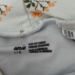 Aerie Light Blue Floral High Cut Cheeky Swimwear Bikini Bottoms Photo 2