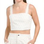 House of Harlow 1960 Eyelet Crop Top Photo 0