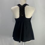 Athena Cabana Macrame Black Racerback Tankini Swim Top Size 6 Photo 6