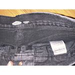 Old Navy  Women's Size 4 Black Denim Jean Distressed Mid-Rise Boyfriend Shorts Photo 2
