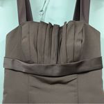 David's Bridal  truffle Brown womens Dress size 6 style F12942 formal prom bridal Photo 11