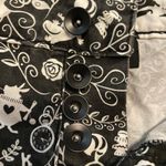 Disney  Women's Black and White Floral Shorts Photo 3