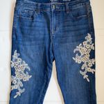 Style & Co Jeans with gold flower appliqué Photo 1