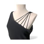 Evan Picone  Women's black open strap one shoulder 90's evening dress Sz 10P Photo 2