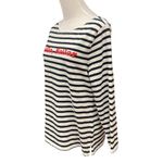 J.Crew Women's Hello, Sailor Striped 3/4 Sleeve Pullover T-Shirt Size Medium Photo 2