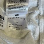 Levi's Womens 2X-Large Sweatshirt Stretch Long Sleeve White w/ Silver Logo New Photo 9