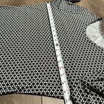 GG Blue Luxe Sport Long Sleeve Golf Tennis Pullover Black White Print Top Size M Size M Photo 10