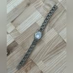 Charles Delon Vintage Ladies Watch Black Dial Stainless Bracelet Beveled Crystal Silver Photo 9