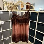 The Limited  Y2K Brown and Pink Silk Blend Lace Camisole Going Out Top NWT Photo 1