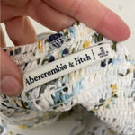 Abercrombie & Fitch  White Floral Puff Sleeve Cinched Bust Blouse Womens Small Photo 6