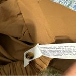 ZARA  Women Brown Long Sleeves Poplin Collared Pleated Casual Cotton Shirt Sz L Photo 15