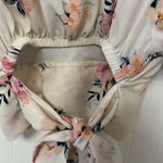 Madden NYC Floral Wrap Around Top. Gently used smoke free home Pink Size XS Photo 5