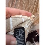 Mlie Gabrielle Tan White Stripe Collared Dress Plus Size 1X Linen Photo 7