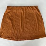 frankie's bikinis Copper Orange Mini Skirt Size Large $89 Photo 0